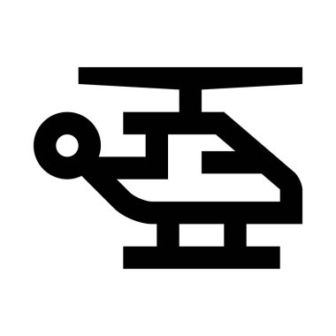 Helikopterin vektör çizimi, hava taşımacılığı kavramı