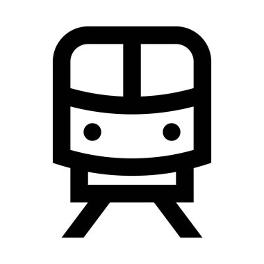 Tren hattı ikonu. vektör illüstrasyonu