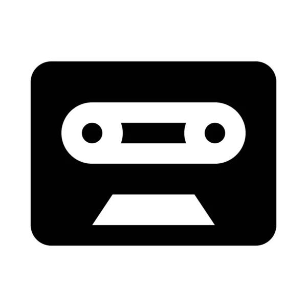 Audio Kassetten Symbol Vektorillustration — Stockvektor