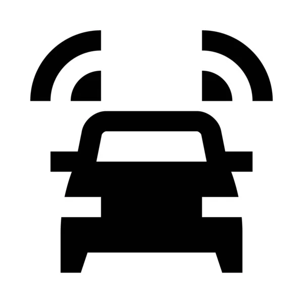 Icono Audio Del Coche Ilustración Vectorial — Vector de stock