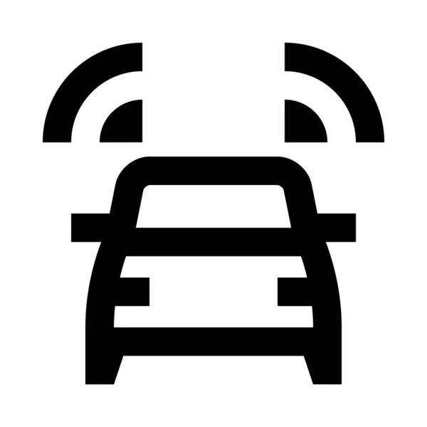 Icono Audio Del Coche Ilustración Vectorial — Vector de stock