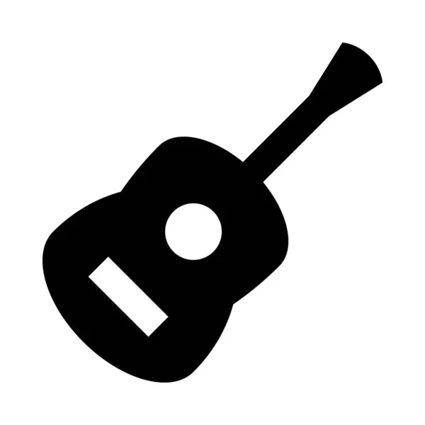 Gitarrensymbol Illustration Isoliertes Vektorsymbol — Stockvektor