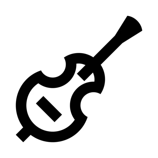 Violine Symbol Illustration Isolierte Vektor Symbol — Stockvektor