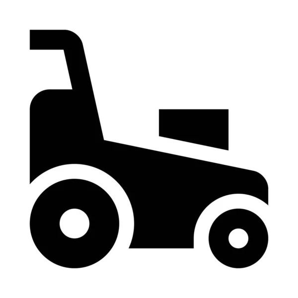 Symbol Für Rasenmäher Vektorabbildung — Stockvektor