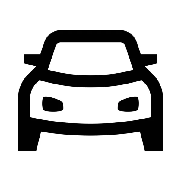 Icono Del Coche Ilustración Del Vector — Vector de stock