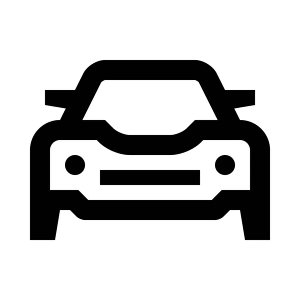 Icono Del Coche Ilustración Del Vector — Vector de stock