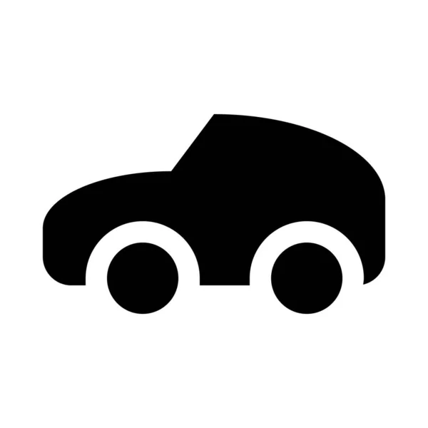 Sedán Icono Del Coche Vector Ilustración — Vector de stock