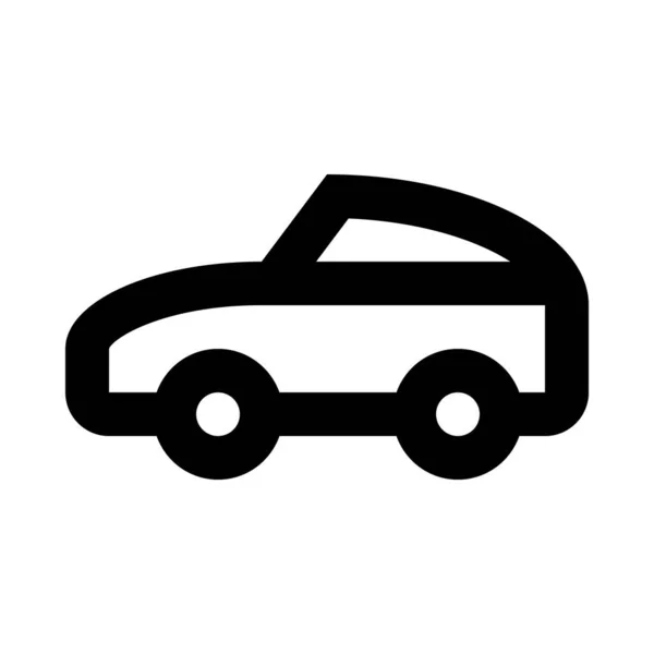 Sedán Icono Del Coche Vector Ilustración — Vector de stock