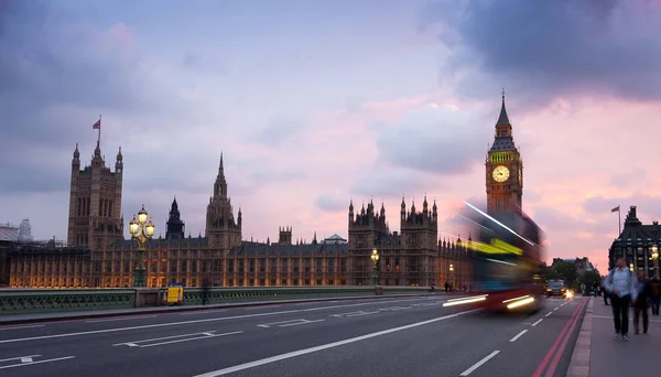 Casas Del Parlamento Famoso Big Ben Westminster Londres Reino Unido — Foto de Stock