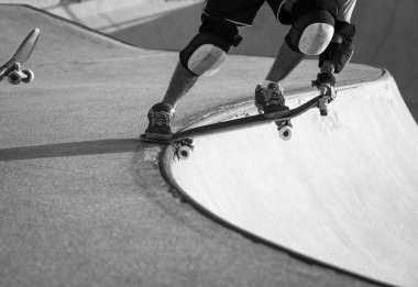 Kabın içinde gitmeye hazır patenci.