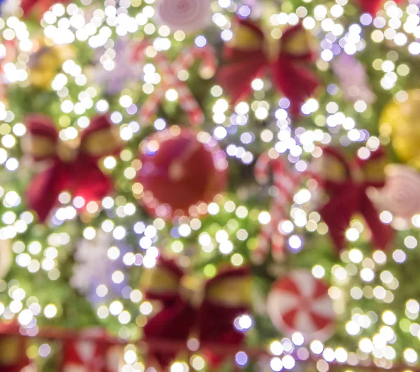 Arbre Noël Éclairé Décoré Fond — Photo