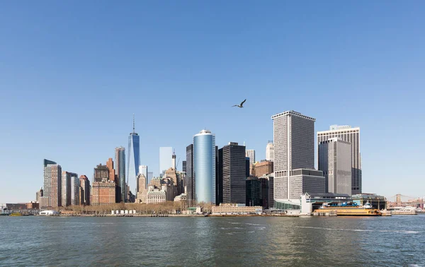 O horizonte da Manhattan Island de Nova Iorque — Fotografia de Stock