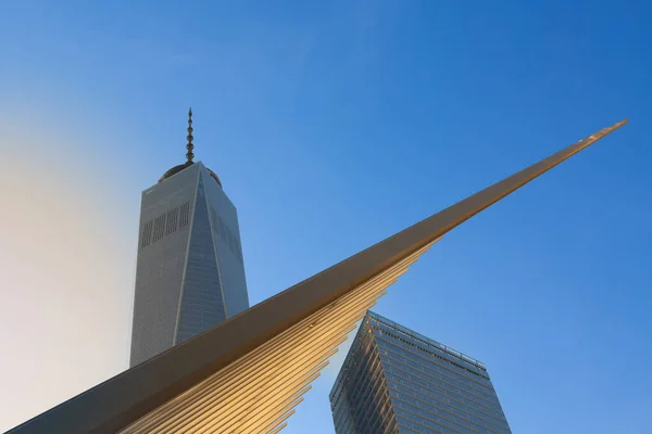 Nowy Jork Usa Kwietnia 2016 One World Trade Center Część Obraz Stockowy