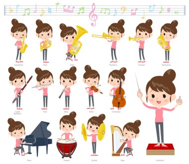 Kahverengi saçlı anne pantolonu stili _ klasik müzik