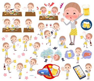 Kadınlar için alkol ile ilgili bir dizi