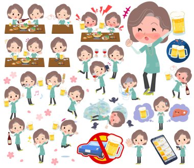 Kadınlar için alkol ile ilgili bir dizi