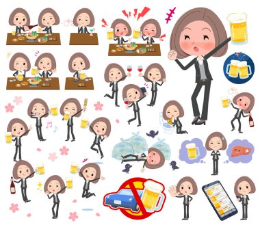 Kadınlar için alkol ile ilgili bir dizi