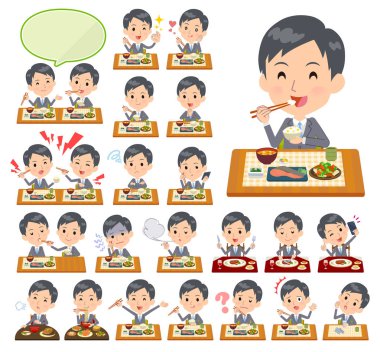 Erkekler yemek hakkında bir dizi. Japon ve Çin mutfağı, ve benzeri Batı tarzı yemekleri. Böylece düzenlemek kolaydır vektör sanat değil.