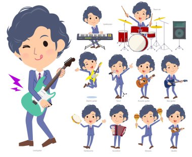 İşadamı rock 'n' roll ve pop müzik grubu. Ayrıca ukulele ve tef gibi çeşitli araçlar vardır. Böylece düzenlemek kolaydır vektör sanat değil.