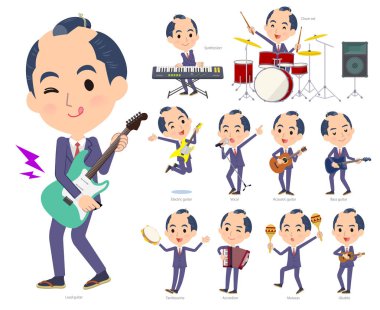 İşadamı rock 'n' roll ve pop müzik grubu. Ayrıca ukulele ve tef gibi çeşitli araçlar vardır. Böylece düzenlemek kolaydır vektör sanat değil.