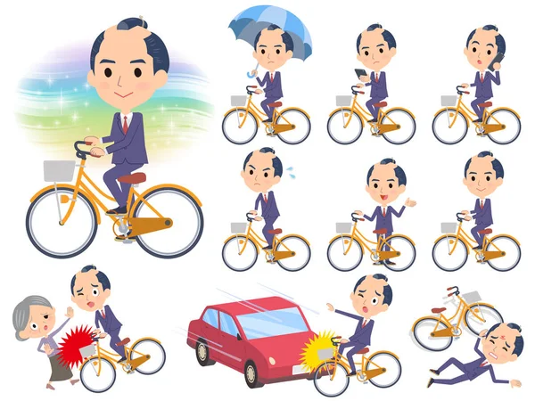 Bir şehir döngüsü sürme işadamı kümesi. Eylem görgü ve sorunları vardır. Böylece düzenlemek kolaydır vektör sanat değil.