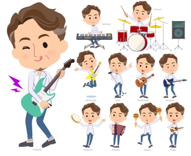 Orta Erkekler rock 'n' roll ve pop müzik grubu. Ayrıca ukulele ve tef gibi çeşitli araçlar vardır. Böylece düzenlemek kolaydır vektör sanat değil.