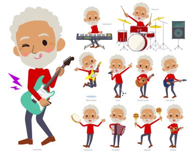 Yaşlı adamlar rock 'n' roll ve pop müzik grubu. Ayrıca ukulele ve tef gibi çeşitli araçlar vardır. Böylece düzenlemek kolaydır vektör sanat değil.