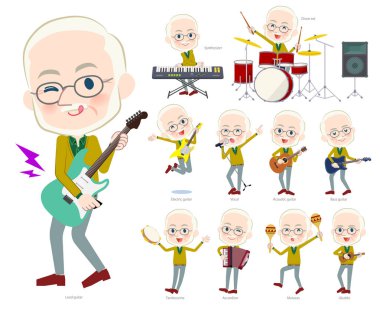 Yaşlı adamlar rock 'n' roll ve pop müzik grubu. Ayrıca ukulele ve tef gibi çeşitli araçlar vardır. Böylece düzenlemek kolaydır vektör sanat değil.