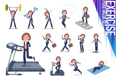 Kadınlar egzersiz ve spor kümesi. Sağlıklı vücut taşımak için çeşitli eylemler vardır. Böylece düzenlemek kolaydır vektör sanat değil.