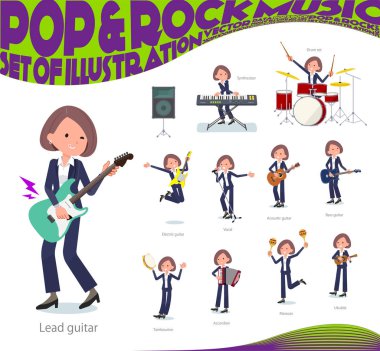 Kadın rock 'n' roll ve pop müzik grubu. Ayrıca ukulele ve tef gibi çeşitli araçlar vardır. Böylece düzenlemek kolaydır vektör sanat değil.