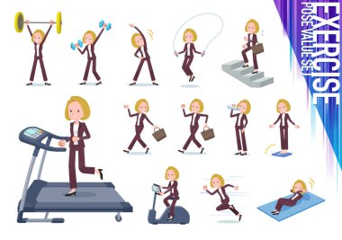 Kadınlar egzersiz ve spor kümesi. Sağlıklı vücut taşımak için çeşitli eylemler vardır. Böylece düzenlemek kolaydır vektör sanat değil.