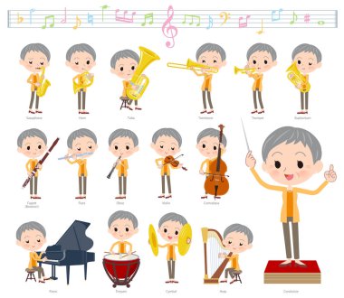 Kadınlar klasik müzik performansları üzerinde kümesi. Eylem çeşitli aletleri yaylı aletler ve rüzgar aletleri gibi oynamak için vardır. Böylece düzenlemek kolaydır vektör sanat değil.