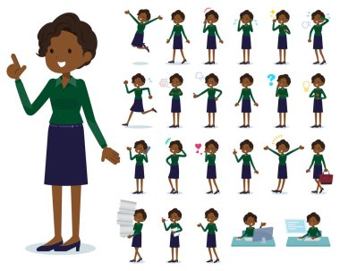 Bir dizi kim çeşitli duygular ifade ile kadınlar. İşyerleri ve kişisel bilgisayarlar ile ilgili eylem vardır. Böylece düzenlemek kolaydır vektör sanat değil.