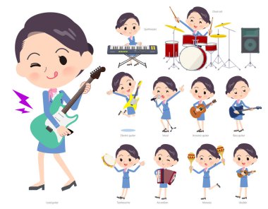 Kadın rock 'n' roll ve pop müzik grubu. Ayrıca ukulele ve tef gibi çeşitli araçlar vardır. Böylece düzenlemek kolaydır vektör sanat değil.