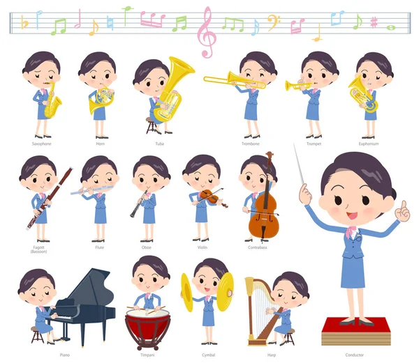 Kadınlar klasik müzik performansları üzerinde kümesi. Eylem çeşitli aletleri yaylı aletler ve rüzgar aletleri gibi oynamak için vardır. Böylece düzenlemek kolaydır vektör sanat değil.