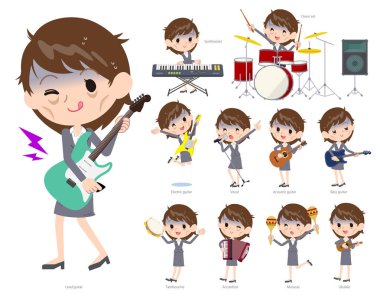 Kötü durum kadın rock 'n' roll ve pop müzik grubu. Ayrıca ukulele ve tef gibi çeşitli araçlar vardır. Böylece düzenlemek kolaydır vektör sanat değil.