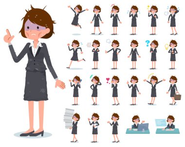 Kim çeşitli duygular ifade ile kötü durum kadınlar kümesi. İşyerleri ve kişisel bilgisayarlar ile ilgili eylem vardır. Böylece düzenlemek kolaydır vektör sanat değil.