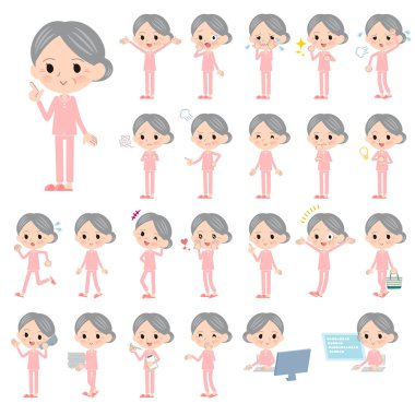 Kim çeşitli duygular ifade ile üst düzey kadın kümesi. İşyerleri ve kişisel bilgisayarlar ile ilgili eylem vardır. Böylece düzenlemek kolaydır vektör sanat değil.