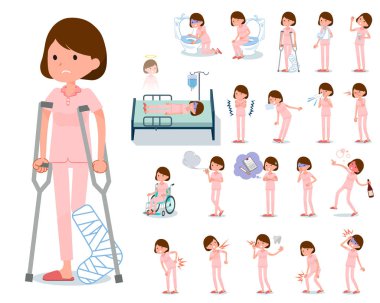 Bir küme yaralanma ve hastalık olan genç kadın. Bağımlılık ve ölüm hızlı eylem vardır. Böylece düzenlemek kolaydır vektör sanat değil.