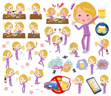 Alkol ile ilgili spor giyim kadınlarda kümesi. Bir canlı görünüm ve başarısızlık alkol hakkında ifade eylem vardır. Böylece düzenlemek kolaydır vektör sanat değil.