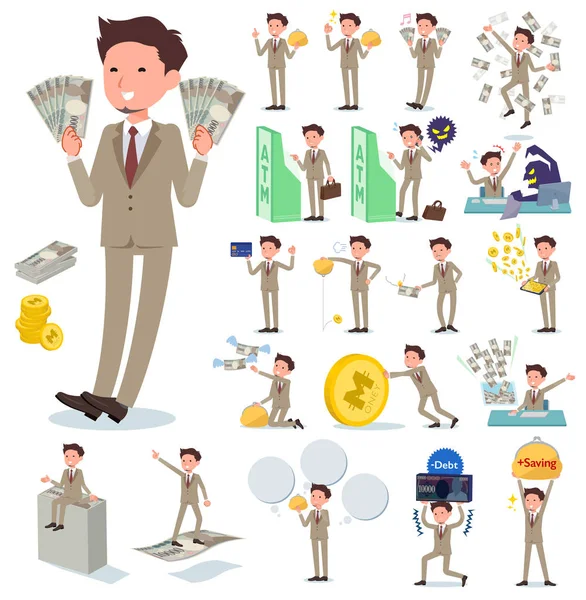 Bir grup işadamı ile para ve ekonomi ile ilgili. Ayrıca başarı ve başarısızlık eylemleri vardır. Böylece düzenlemek kolaydır vektör sanat değil.