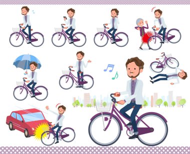 Bir şehir döngüsü orta yaşlı kişini kümesi. Eylem görgü ve sorunları vardır. Böylece düzenlemek kolaydır vektör sanat değil.