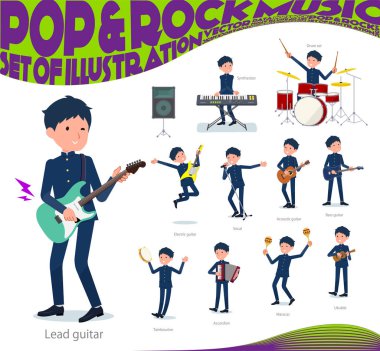 Okullu çocuk rock 'n' roll ve pop müzik grubu. Ayrıca ukulele ve tef gibi çeşitli araçlar vardır. Böylece düzenlemek kolaydır vektör sanat değil.