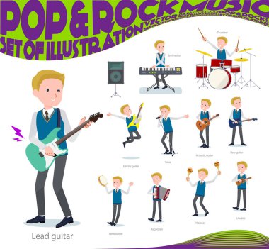 Okullu çocuk rock 'n' roll ve pop müzik grubu. Ayrıca ukulele ve tef gibi çeşitli araçlar vardır. Böylece düzenlemek kolaydır vektör sanat değil.