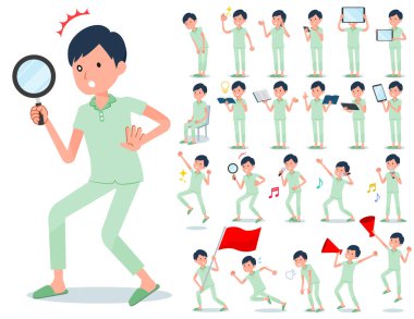 Hasta adam akıllı telefonlar gibi dijital ekipman ile bir dizi. Duyguları ifade eylem vardır. Böylece düzenlemek kolaydır vektör sanat değil.