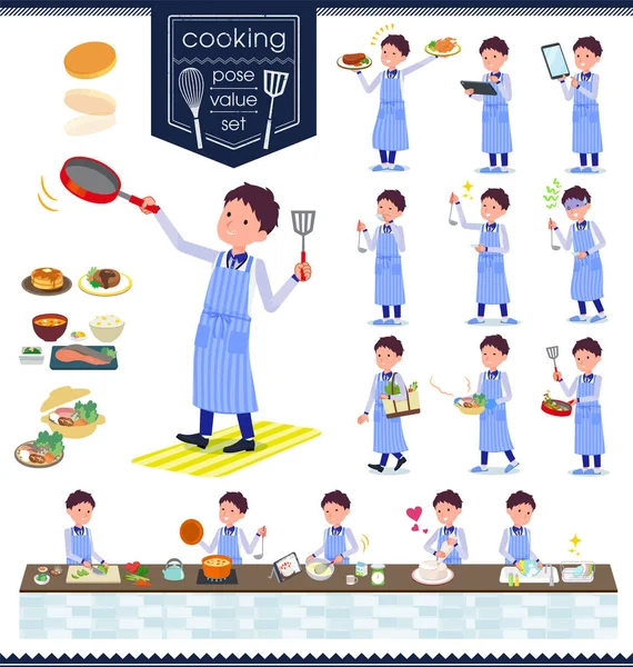Una Serie Roba Store Uomo Sulla Cucina Sono Azioni Che — Vettoriale Stock