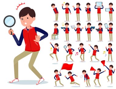 Mağaza şeyler adam akıllı telefonlar gibi dijital ekipman ile bir dizi. Duyguları ifade eylem vardır. Böylece düzenlemek kolaydır vektör sanat değil.