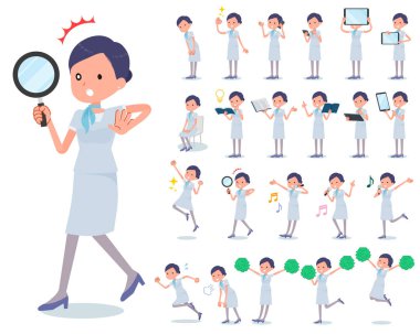 İş kadınları güzellik kümesi. Cilt Bakımı ve makyaj gibi çeşitli eylemler vardır. Böylece düzenlemek kolaydır vektör sanat değil.