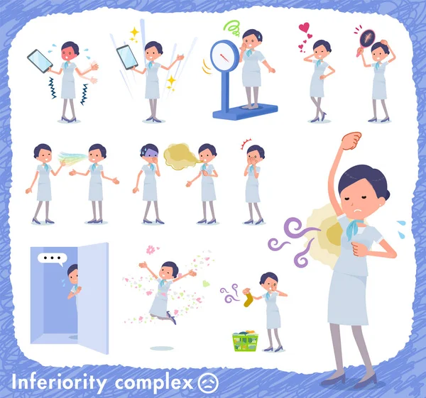 İş kadınları aşağılık kompleksi üzerinde kümesi. Acı koku ve görünümü eylem vardır. Böylece düzenlemek kolaydır vektör sanat değil.