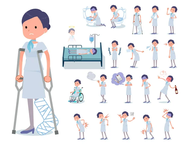 İş kadınları yaralanma ve hastalık kümesi. Bağımlılık ve ölüm hızlı eylem vardır. Böylece düzenlemek kolaydır vektör sanat değil.